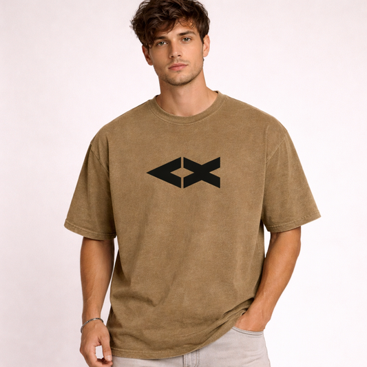 "iAM Chosen" Snow Washed Oversized Cotton T-Shirt