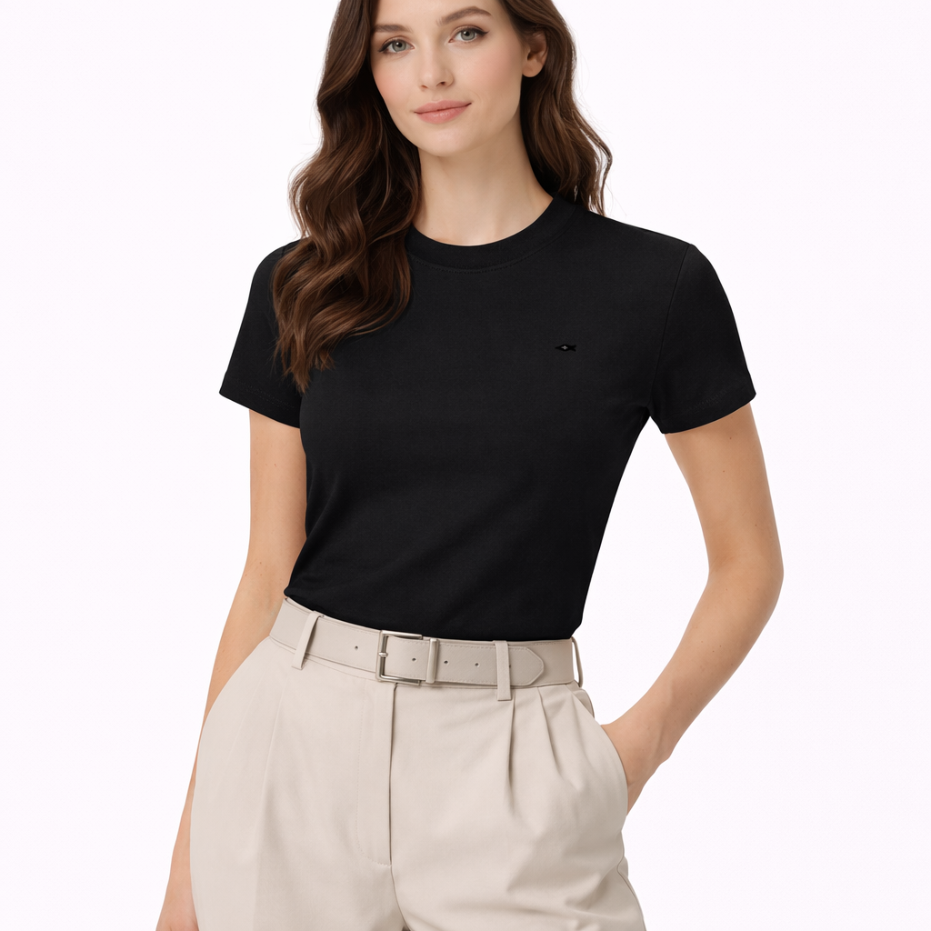 Essential Bodycon Crewneck T-Shirt