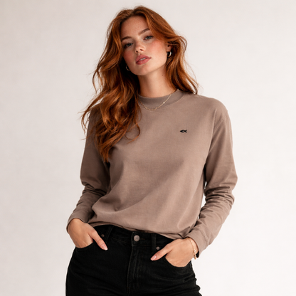 Essential Mock Neck Long Sleeve T-Shirt