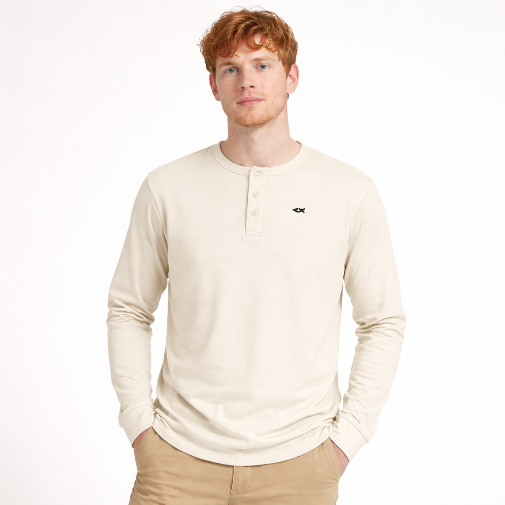 Long Sleeve Henley T-Shirt