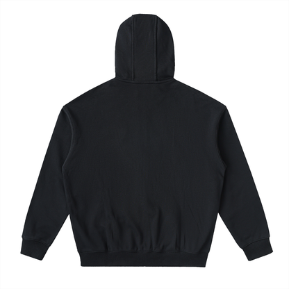 Drop-Shoulder Zip Up Hoodie