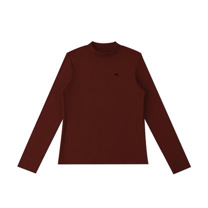 Essential Mock Neck Long Sleeve T-Shirt
