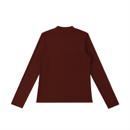 Essential Mock Neck Long Sleeve T-Shirt