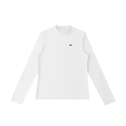 Essential Mock Neck Long Sleeve T-Shirt