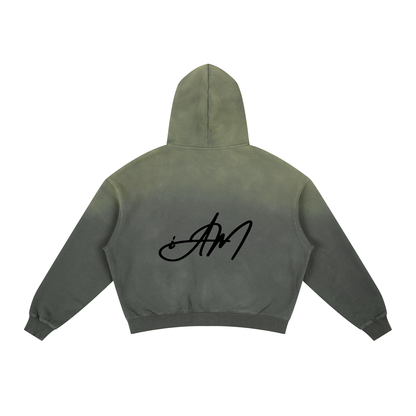 Frayed Sunfade Boxy Fleece Hoodie