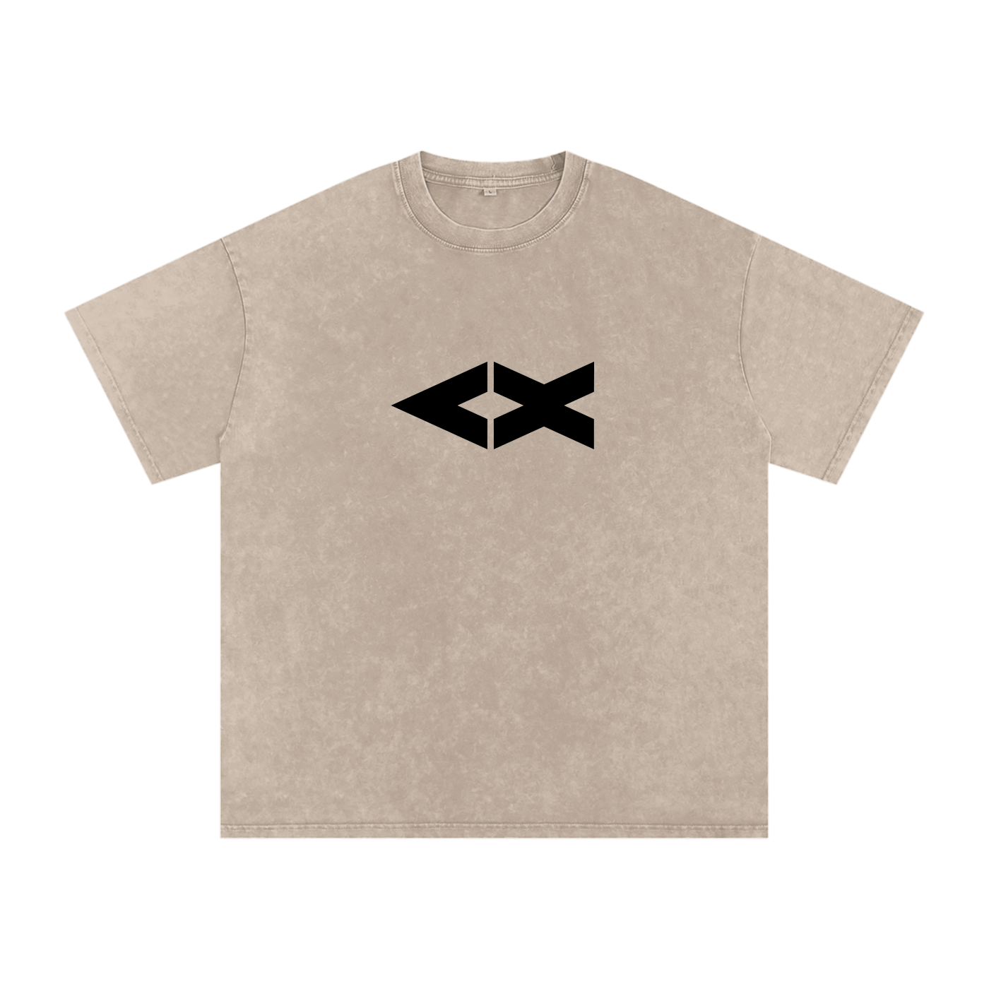 "iAM Loved" Snow Washed Oversized Cotton T-Shirt