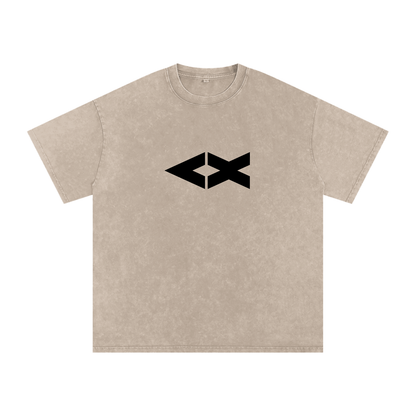 "iAM Loved" Snow Washed Oversized Cotton T-Shirt