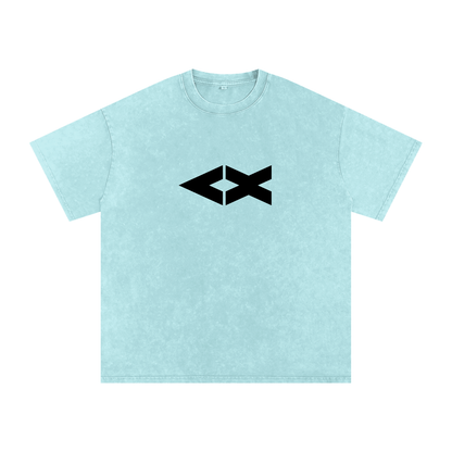 "iAM Loved" Snow Washed Oversized Cotton T-Shirt