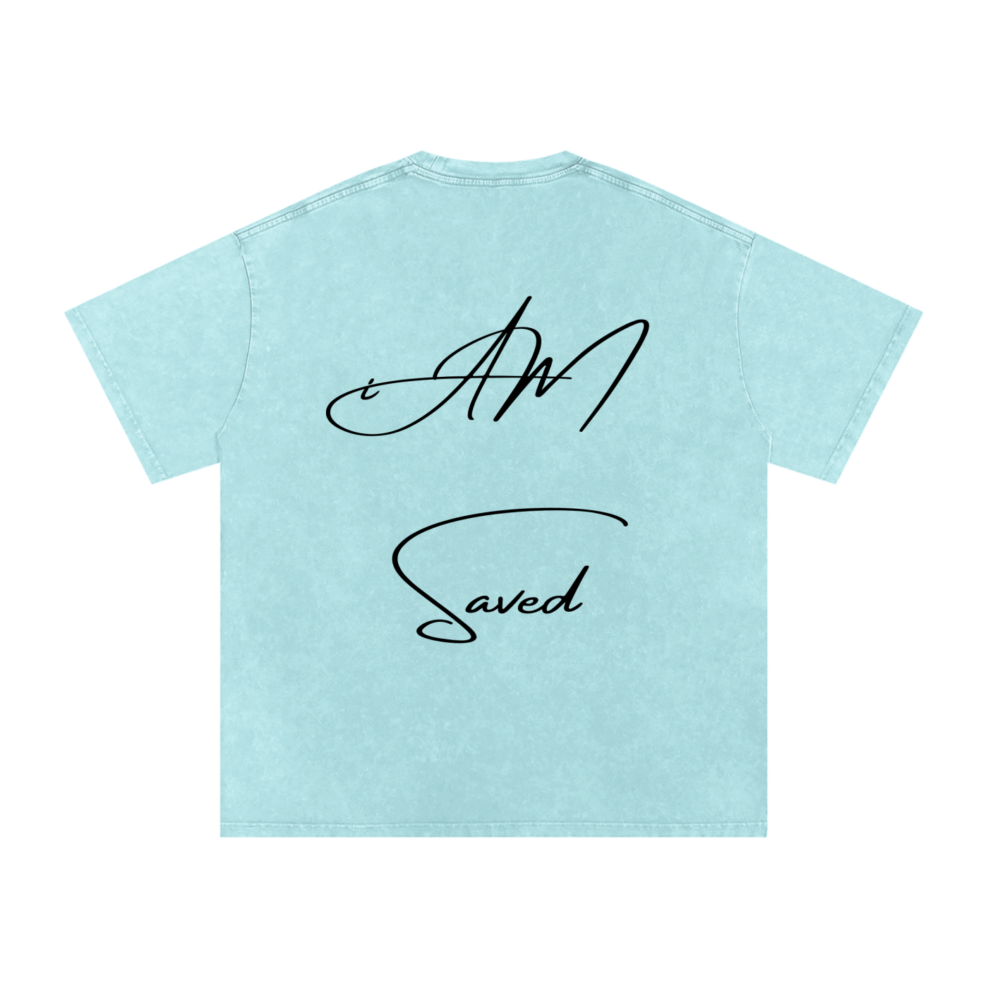 "iAM Saved" Snow Washed Oversized Cotton T-Shirt