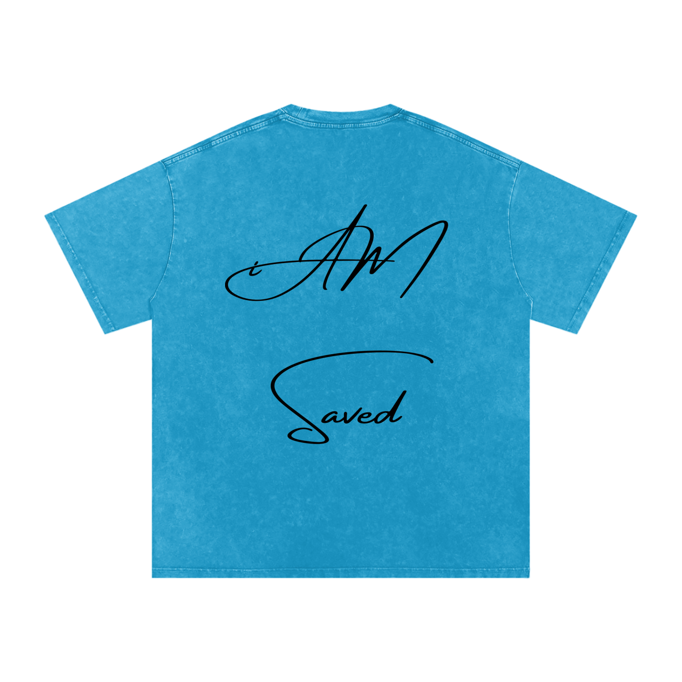 "iAM Saved" Snow Washed Oversized Cotton T-Shirt