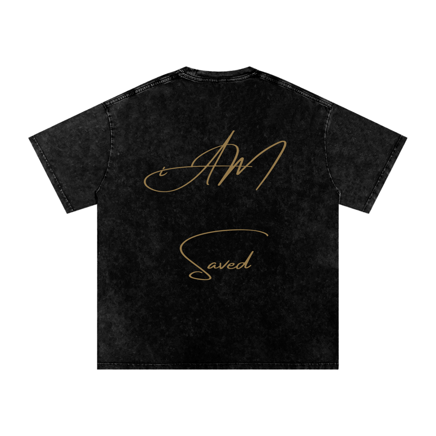 "iAM Saved" Snow Washed Oversized Cotton T-Shirt