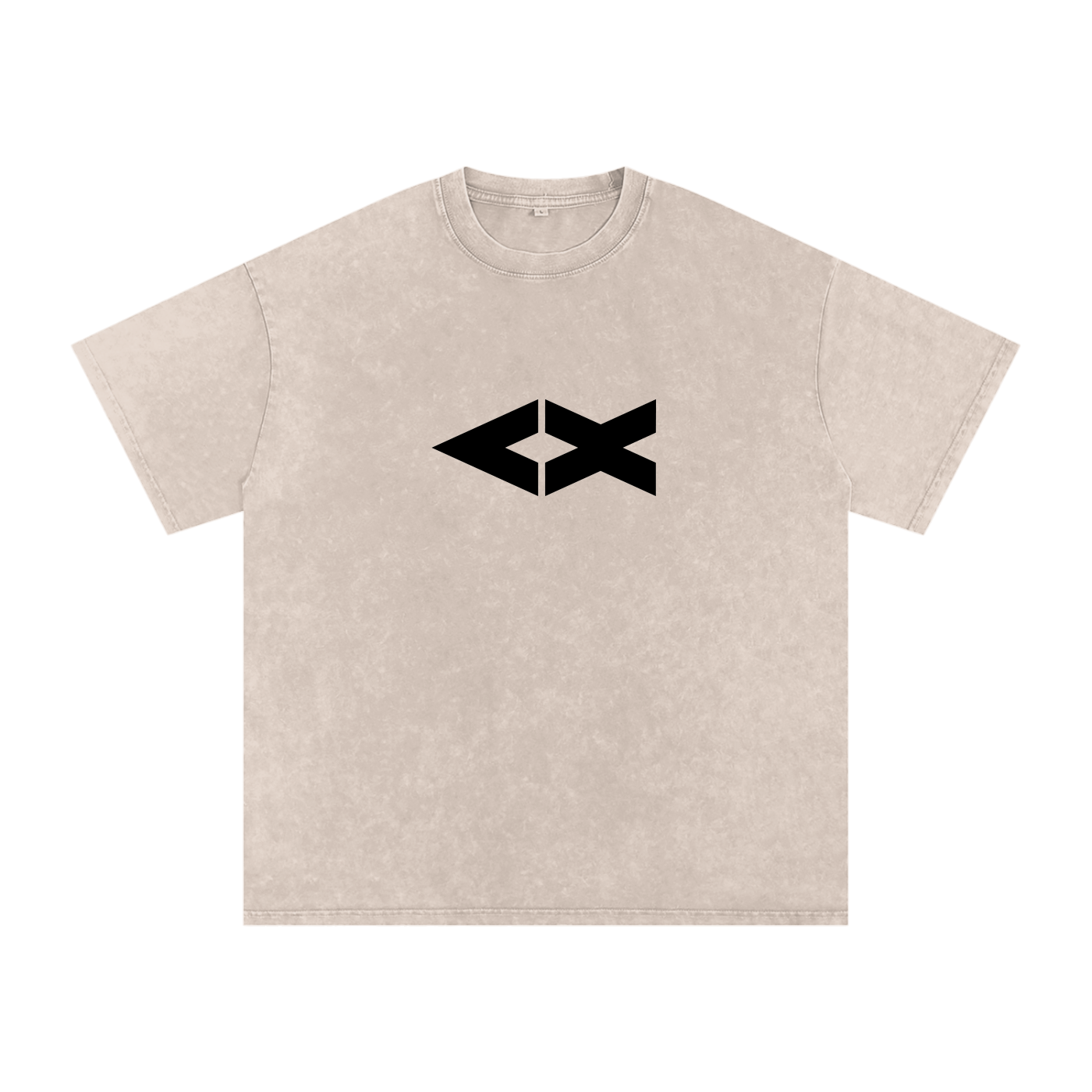 "iAM Loved" Snow Washed Oversized Cotton T-Shirt