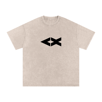 "iAM Loved" Snow Washed Oversized Cotton T-Shirt