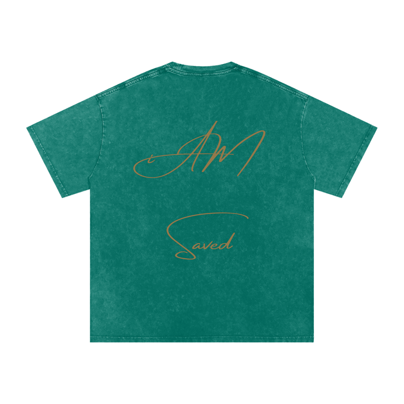 "iAM Saved" Snow Washed Oversized Cotton T-Shirt