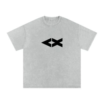 "iAM Loved" Snow Washed Oversized Cotton T-Shirt