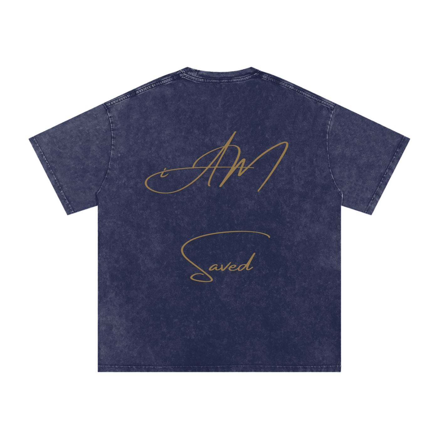 "iAM Saved" Snow Washed Oversized Cotton T-Shirt