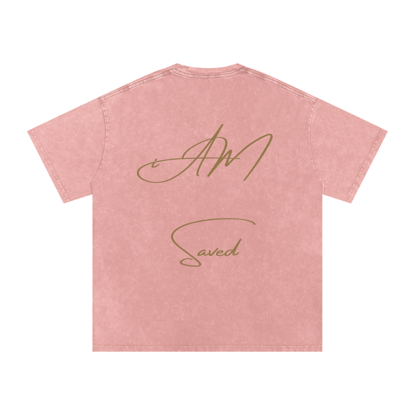 "iAM Saved" Snow Washed Oversized Cotton T-Shirt