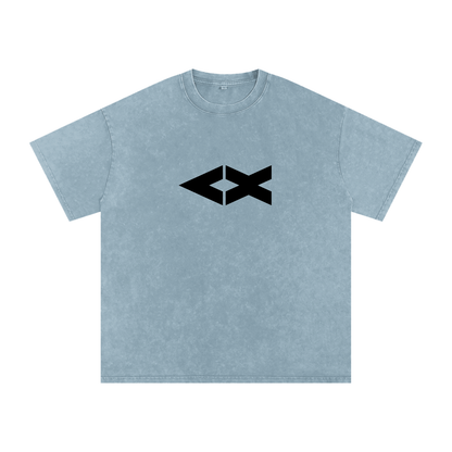 "iAM Loved" Snow Washed Oversized Cotton T-Shirt