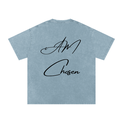 "iAM Chosen" Snow Washed Oversized Cotton T-Shirt