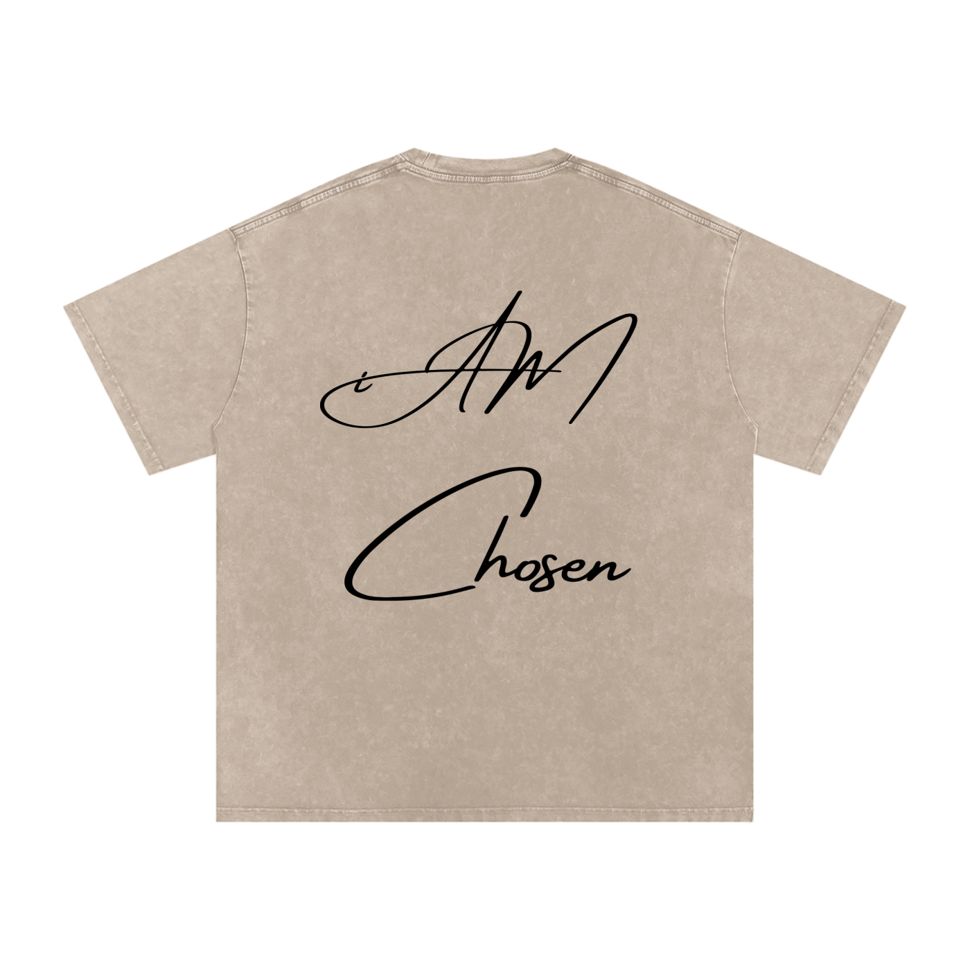 "iAM Chosen" Snow Washed Oversized Cotton T-Shirt
