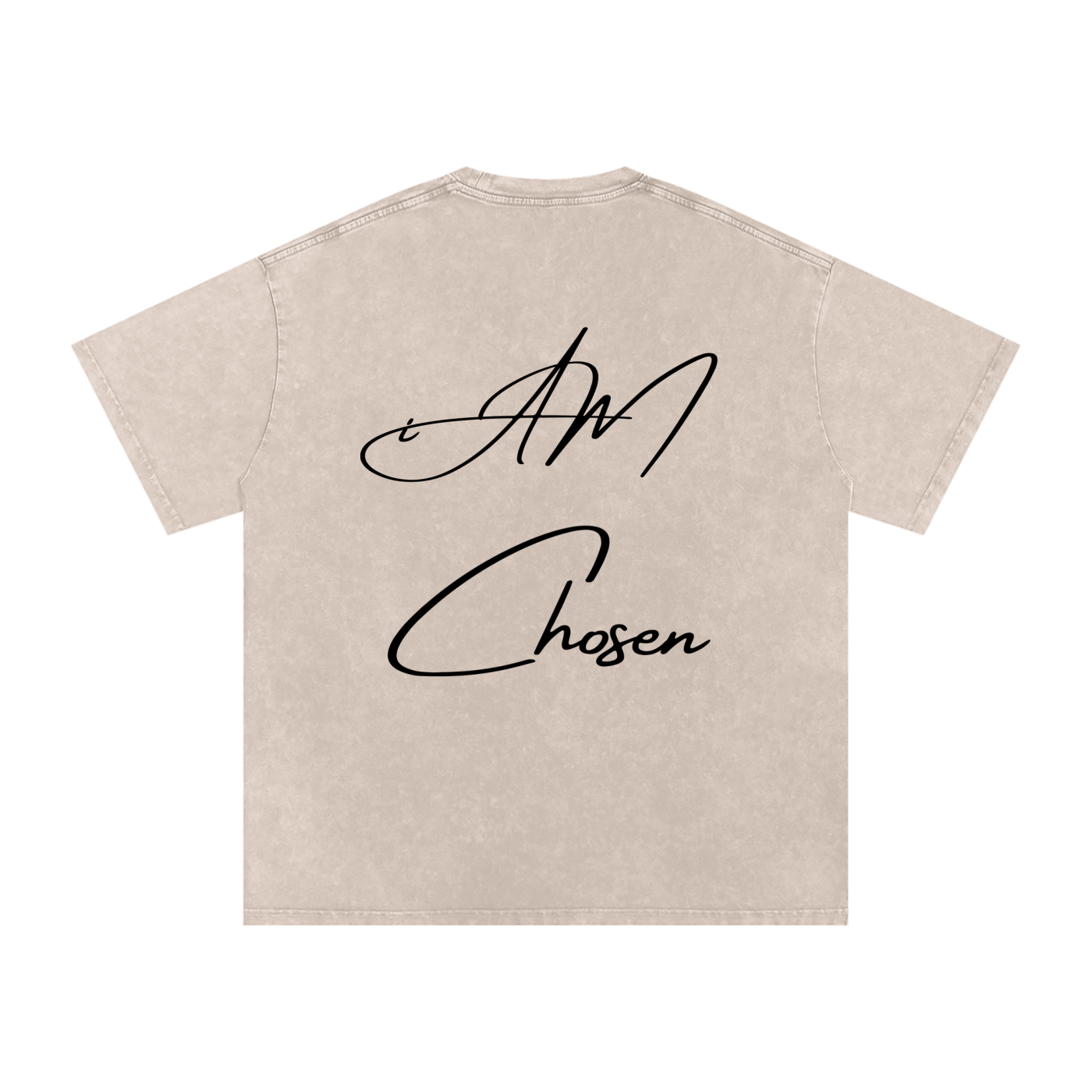 "iAM Chosen" Snow Washed Oversized Cotton T-Shirt