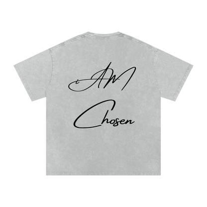 "iAM Chosen" Snow Washed Oversized Cotton T-Shirt