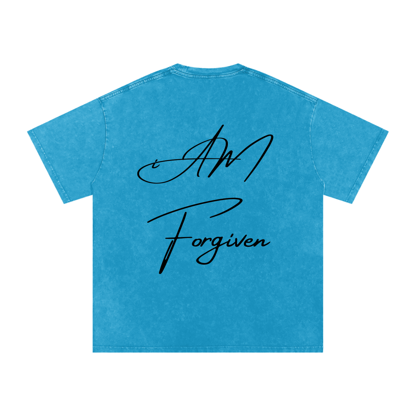 "iAM Forgiven" Snow Washed Oversized Cotton T-Shirt