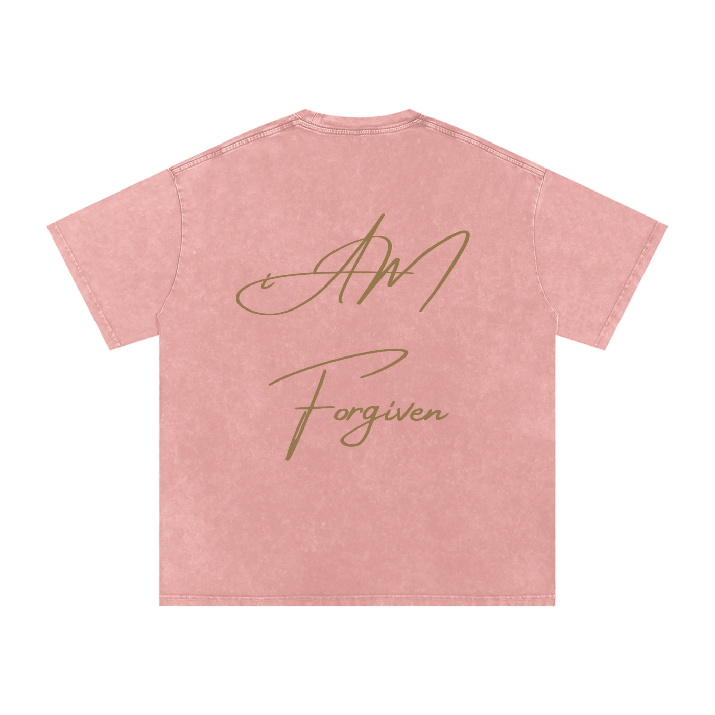 "iAM Forgiven" Snow Washed Oversized Cotton T-Shirt