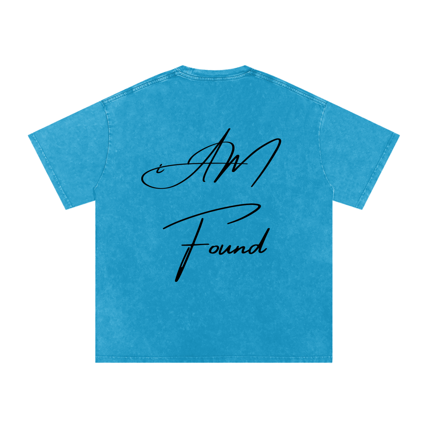 "iAM Found" Snow Washed Oversized Cotton T-Shirt