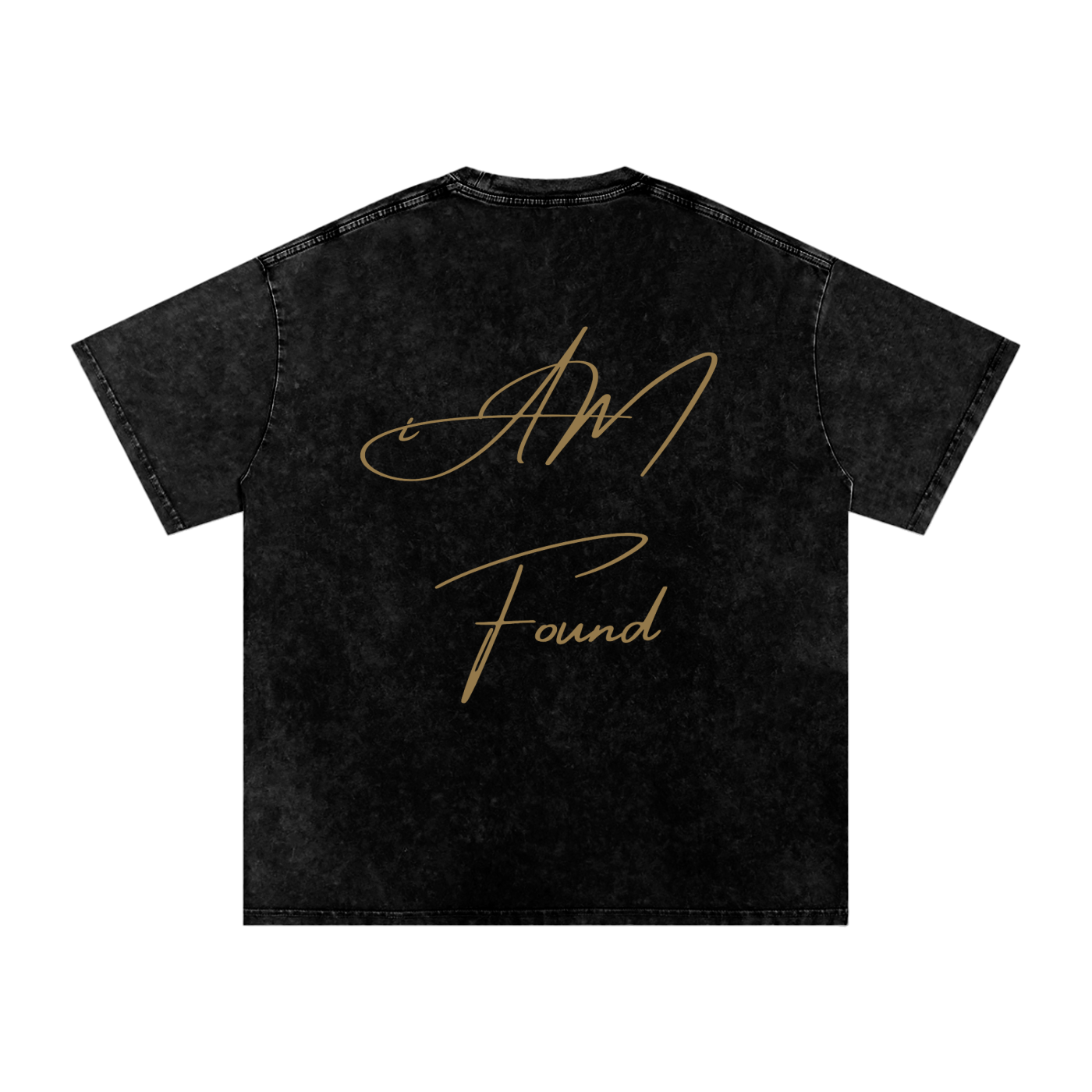 "iAM Found" Snow Washed Oversized Cotton T-Shirt