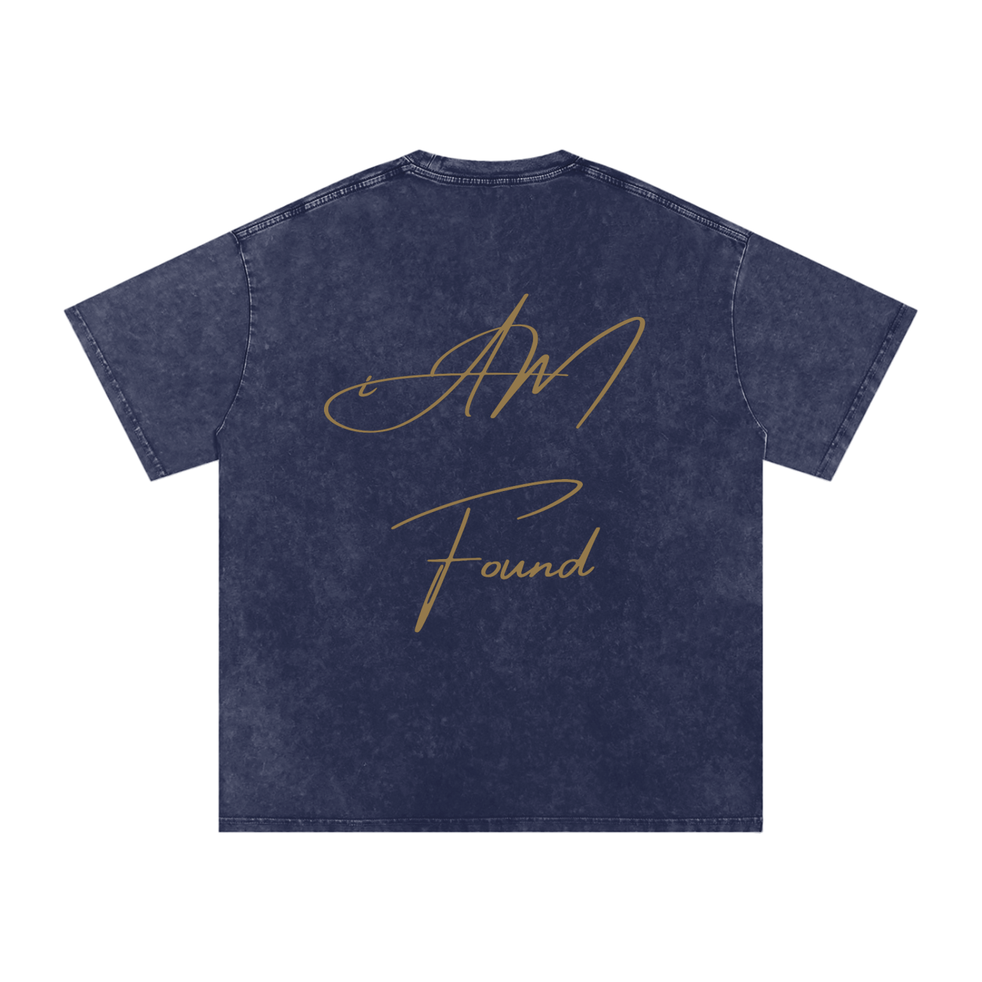"iAM Found" Snow Washed Oversized Cotton T-Shirt