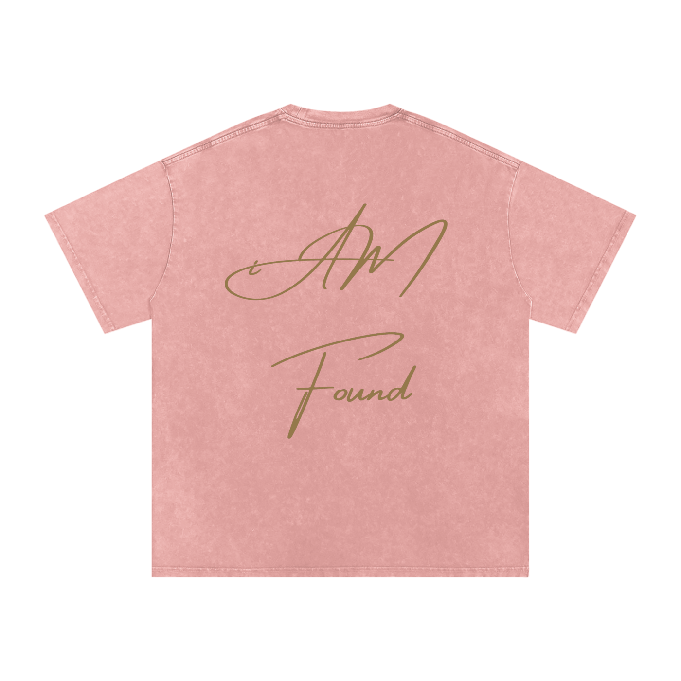 "iAM Found" Snow Washed Oversized Cotton T-Shirt