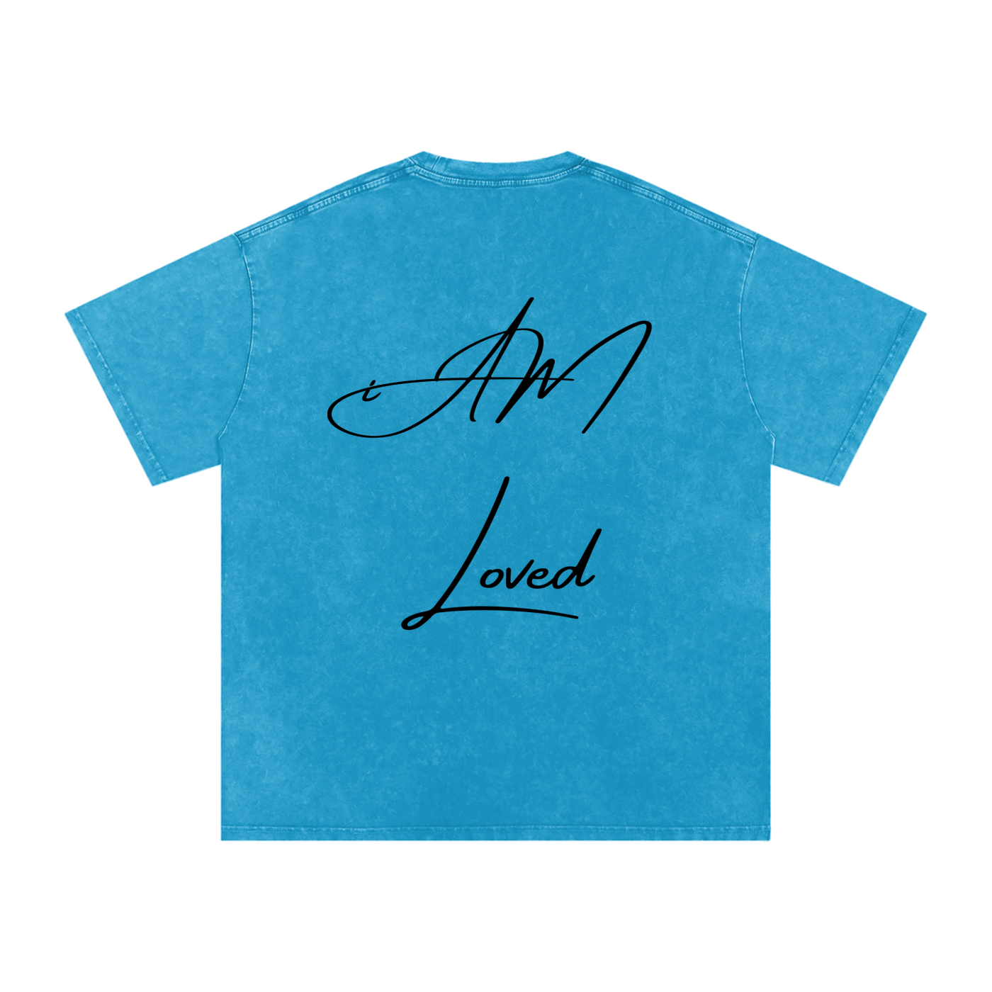 "iAM Loved" Snow Washed Oversized Cotton T-Shirt