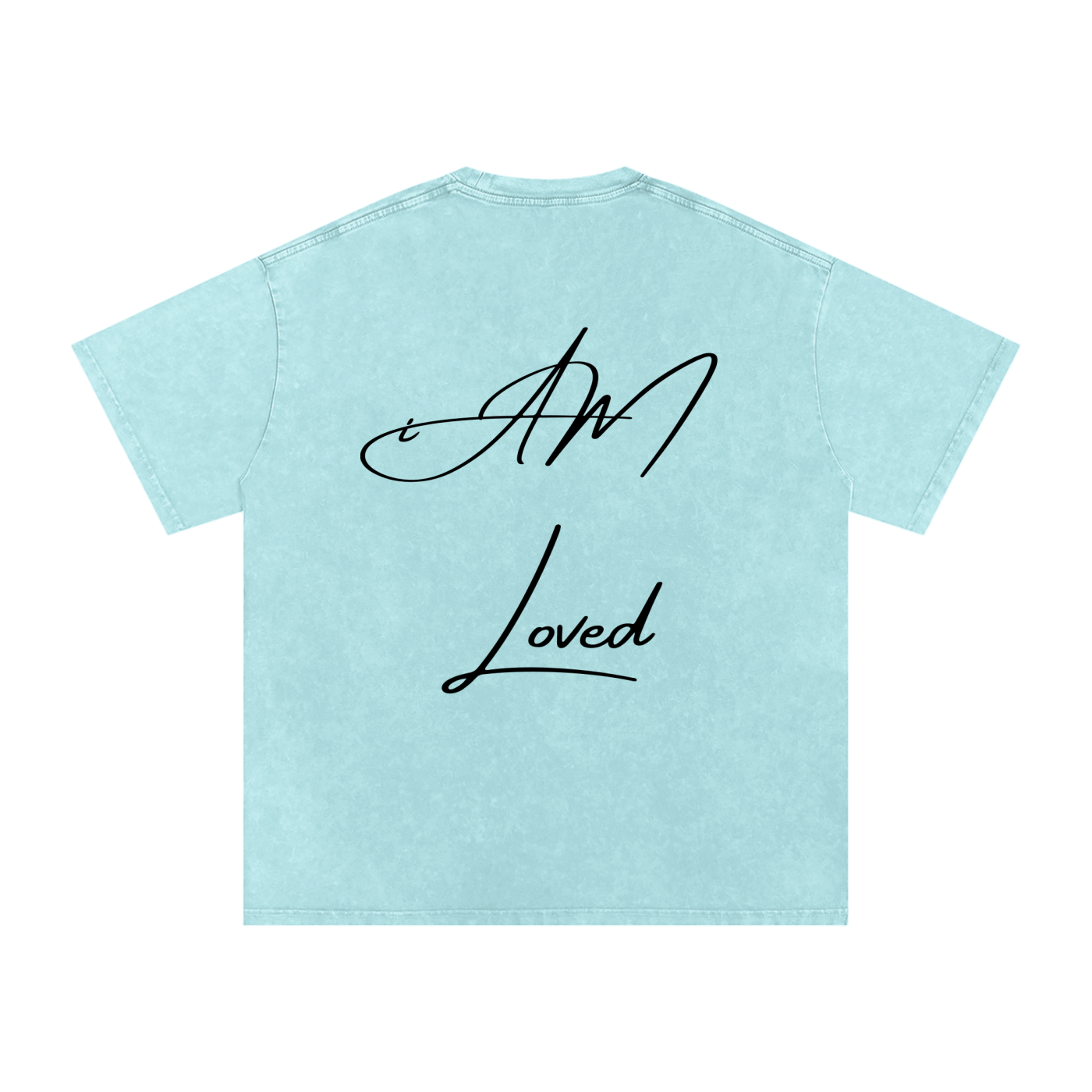 "iAM Loved" Snow Washed Oversized Cotton T-Shirt
