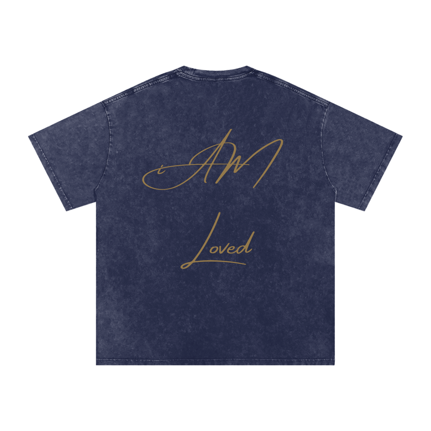 "iAM Loved" Snow Washed Oversized Cotton T-Shirt