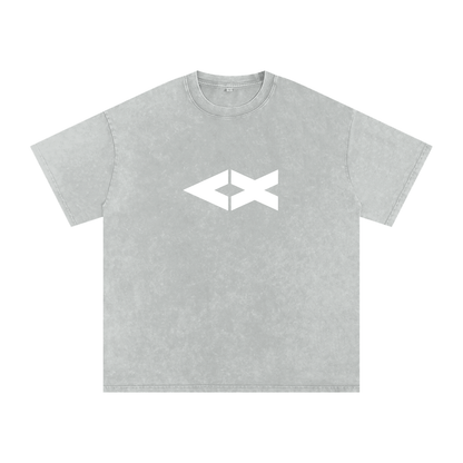 "iAM Loved" Snow Washed Oversized Cotton T-Shirt