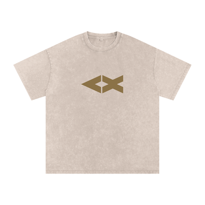 "iAM Loved" Snow Washed Oversized Cotton T-Shirt