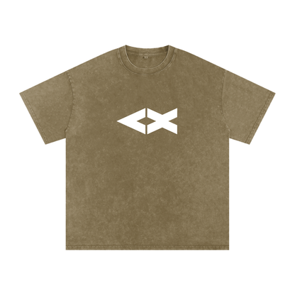 "iAM Loved" Snow Washed Oversized Cotton T-Shirt
