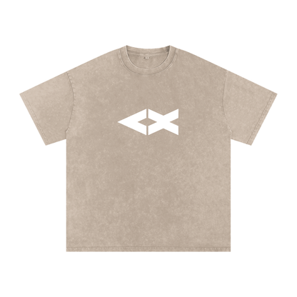 "iAM Loved" Snow Washed Oversized Cotton T-Shirt