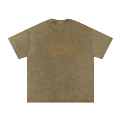 "iAM Loved" Snow Washed Oversized Cotton T-Shirt