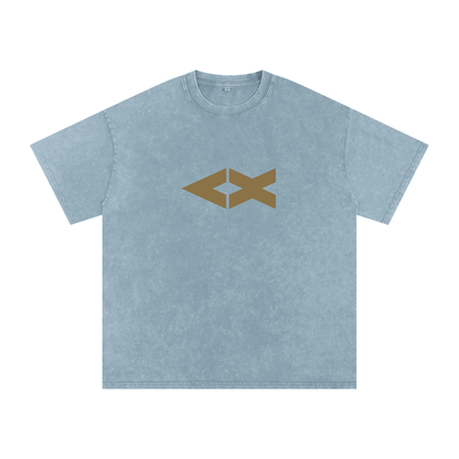 "iAM Loved" Snow Washed Oversized Cotton T-Shirt
