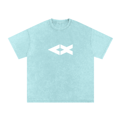 "iAM Loved" Snow Washed Oversized Cotton T-Shirt