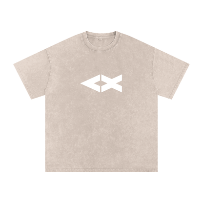 "iAM Loved" Snow Washed Oversized Cotton T-Shirt