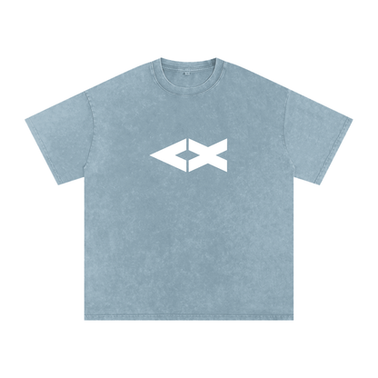 "iAM Loved" Snow Washed Oversized Cotton T-Shirt