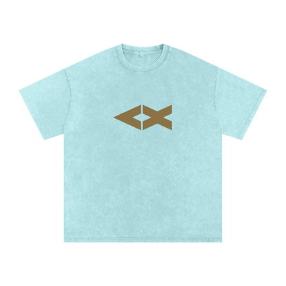 "iAM Loved" Snow Washed Oversized Cotton T-Shirt